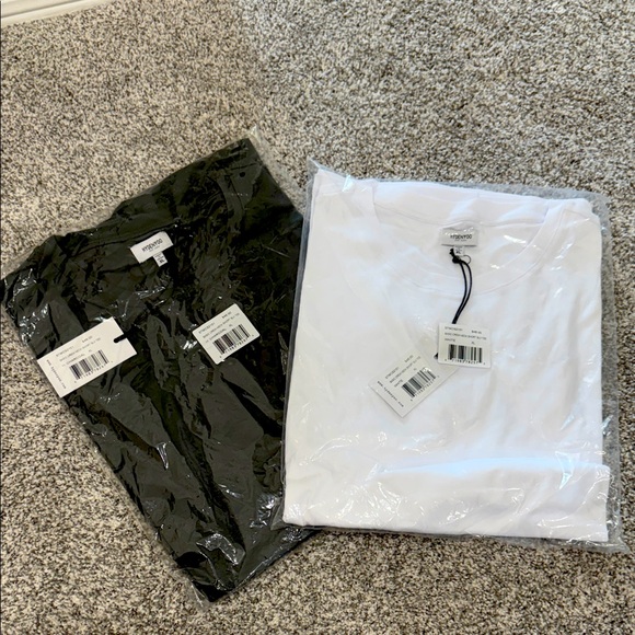 NWT Men's Basic Crew Neck Short Sleeve Tees - Black and White Sz XL - Picture 1 of 4
